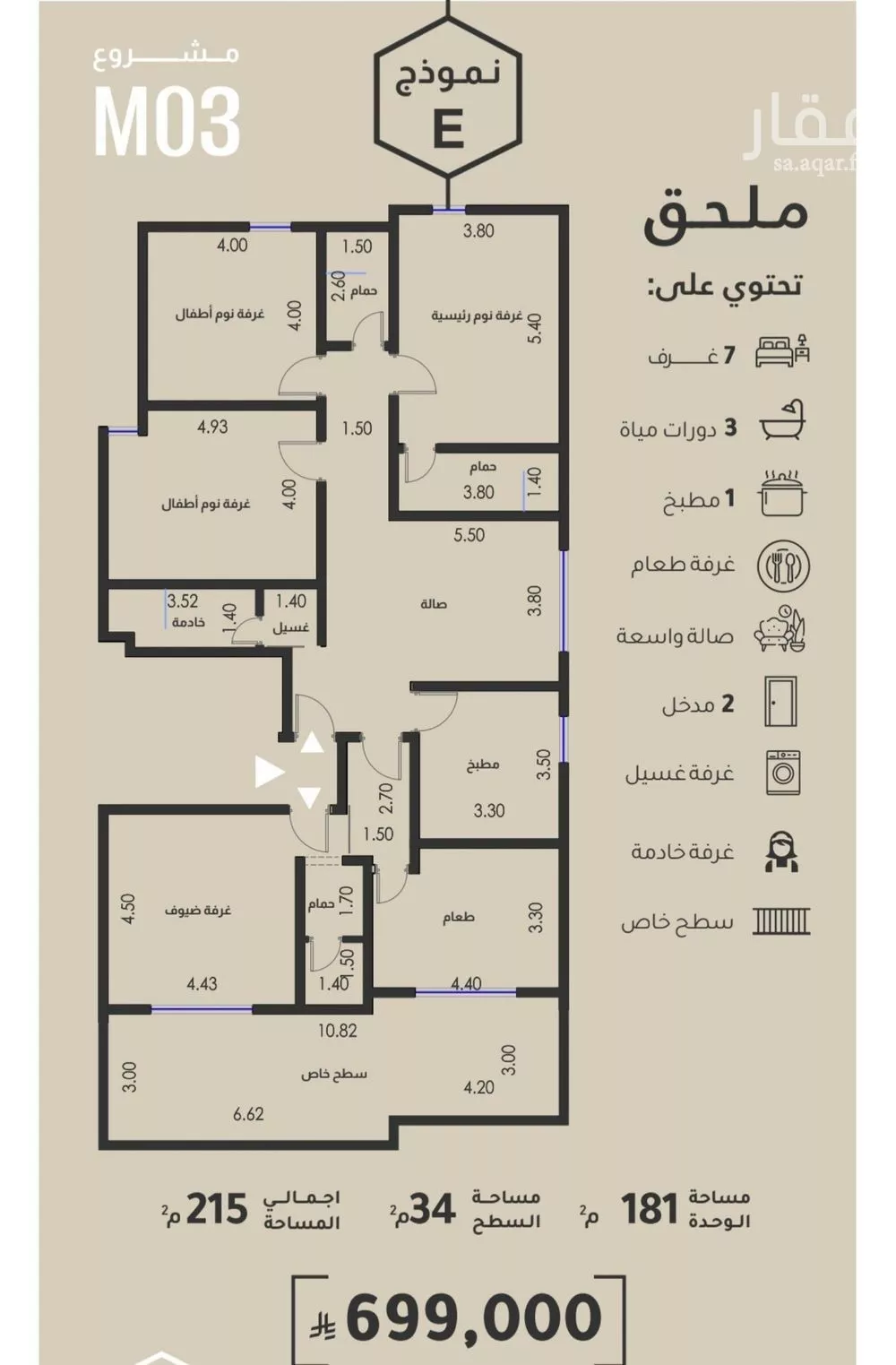 شقة 3 غرف في الفيصلية 3