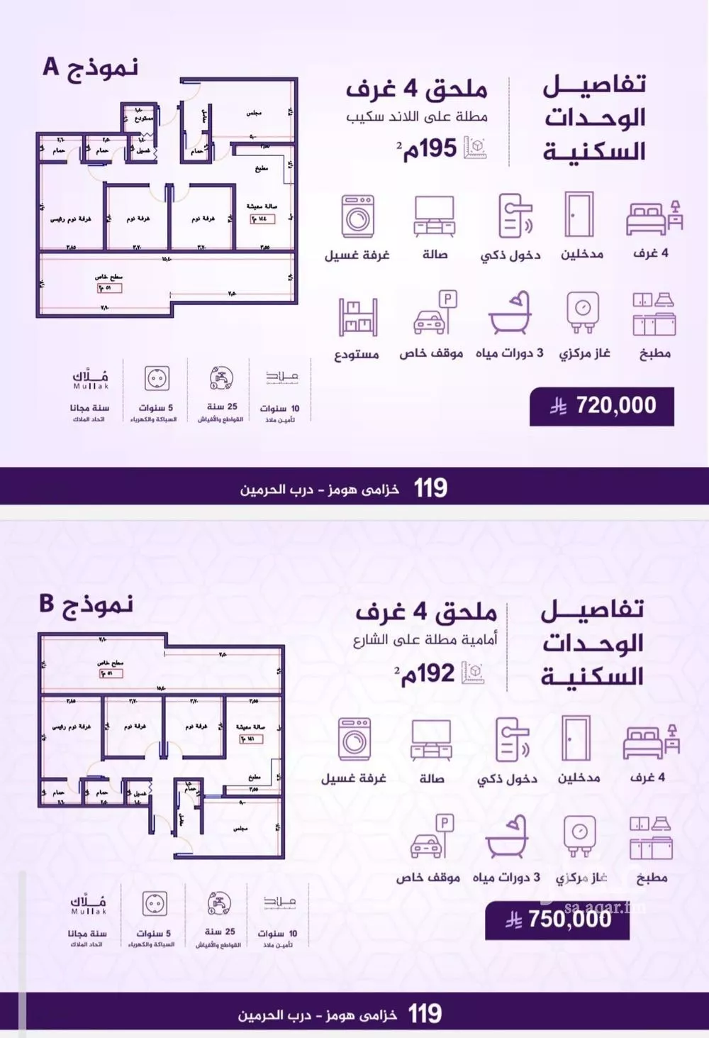 شقة 4 غرف في الفيحاء 4