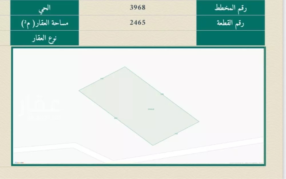 أرض 325 م² في النظيم 2