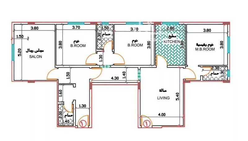 4 bedroom apartment in Al Rawdah 2