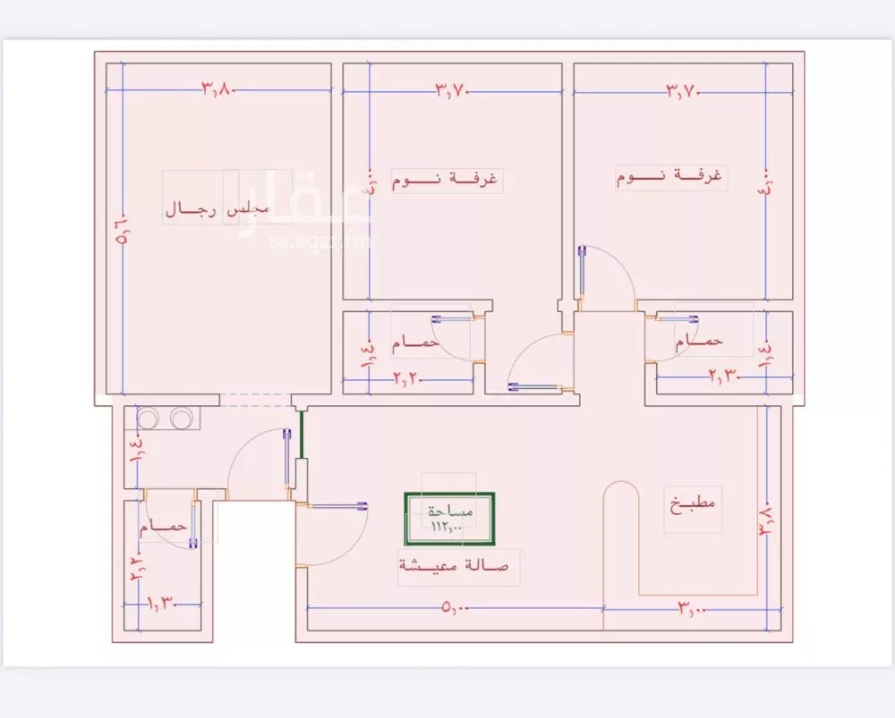 شقة 3 غرف في الصوارى 1
