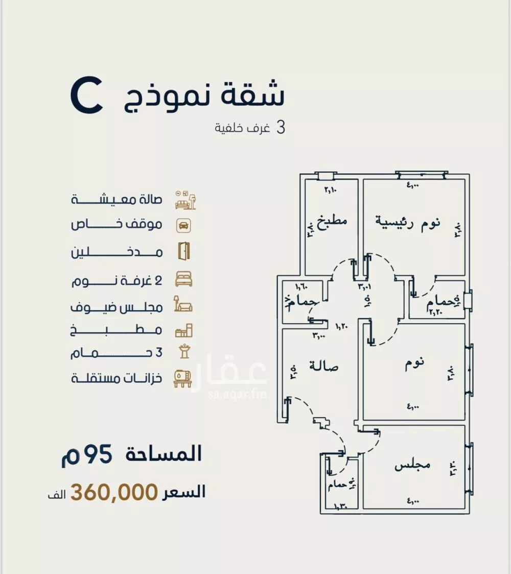 3 bedroom apartment in Al Safa 1