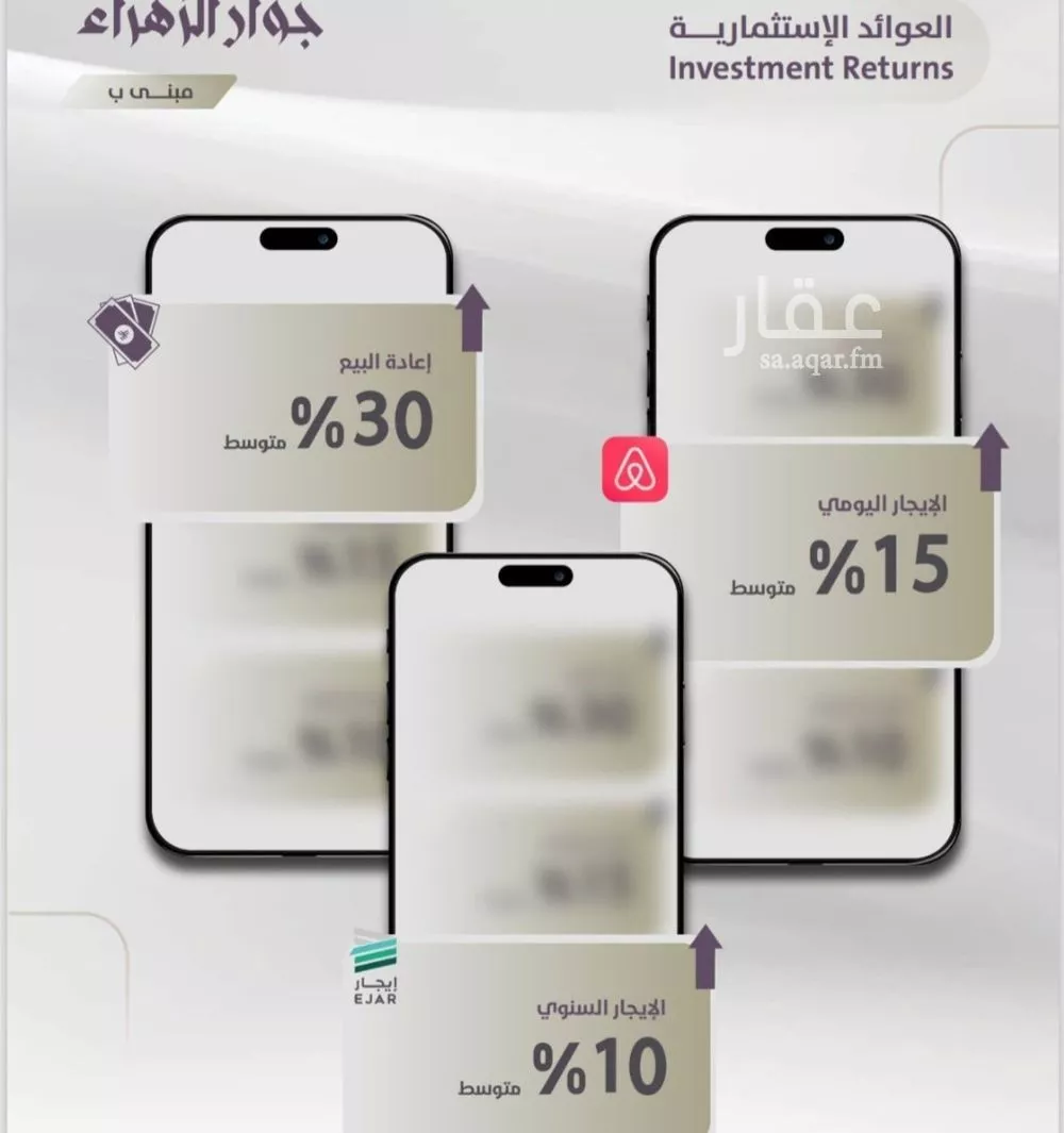 شقة 3 غرف في الزهراء 2