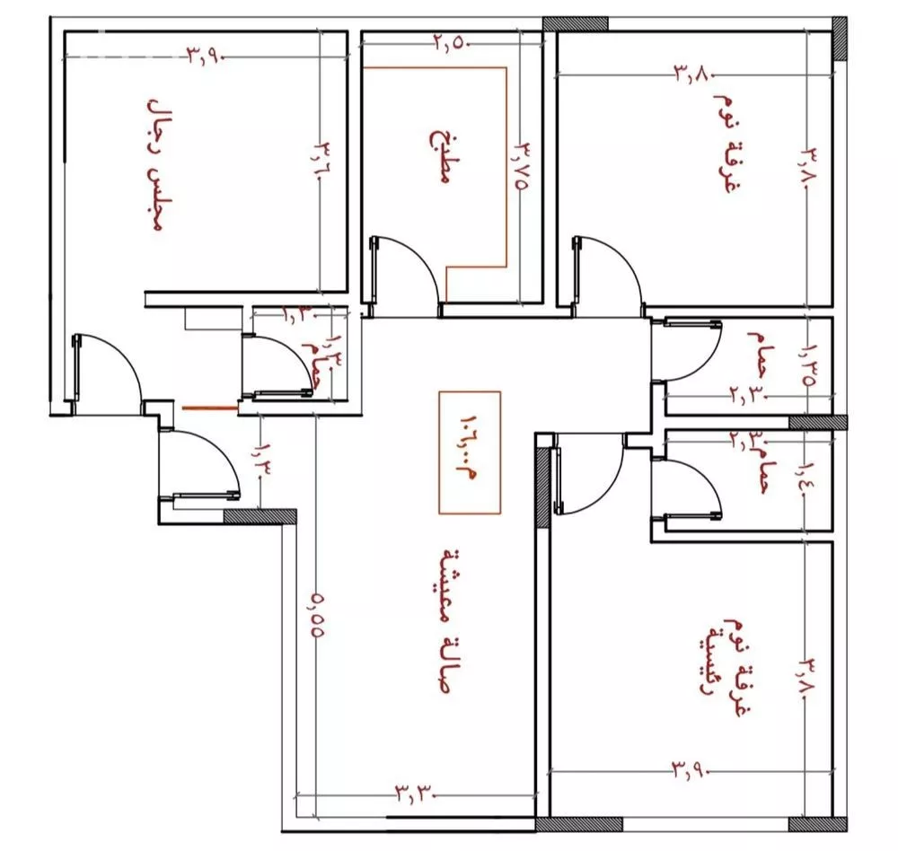3 bedroom apartment in Al Nuzhah