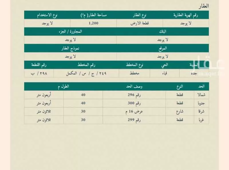 أرض 1200 م² في طيبة 3