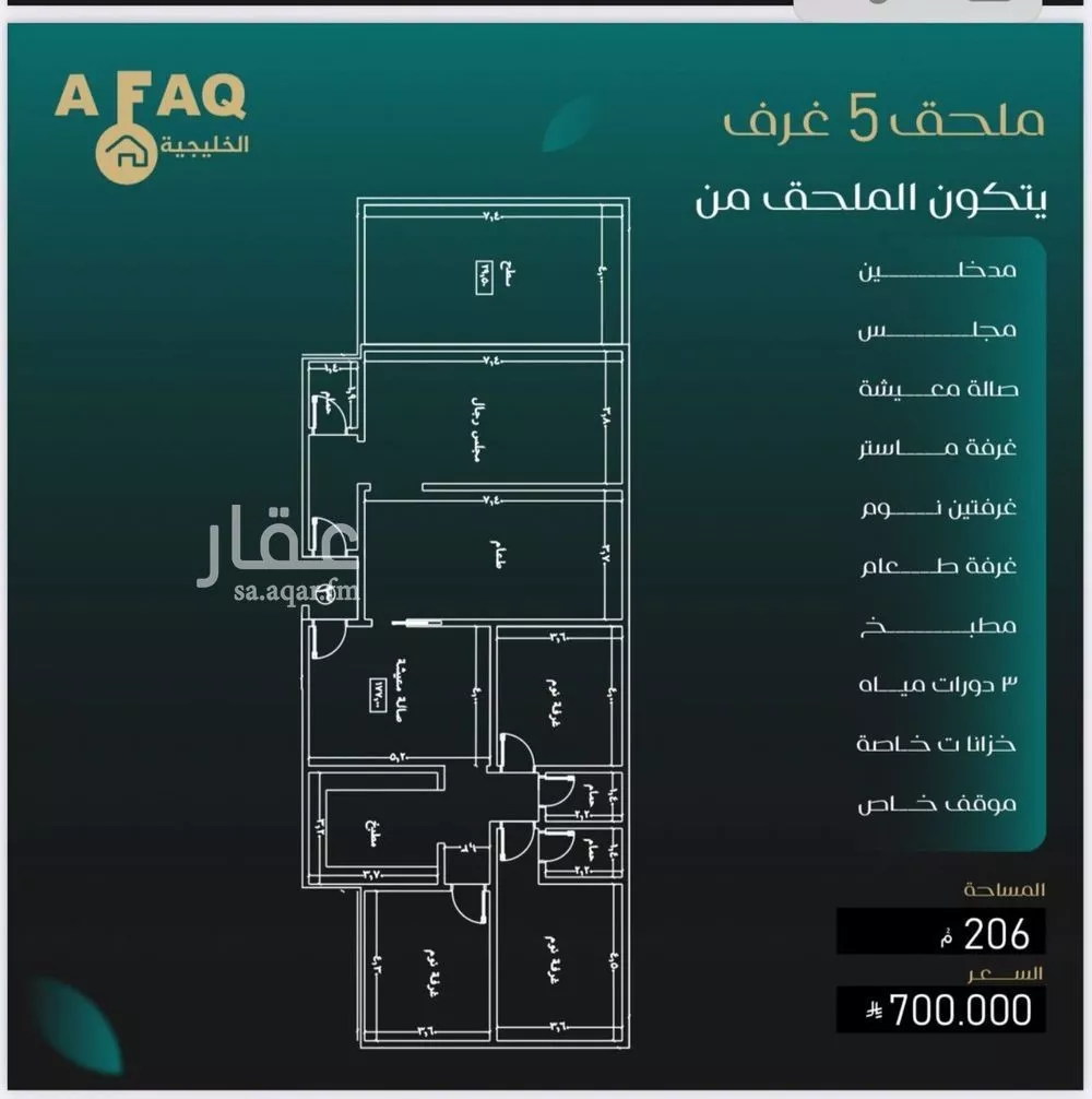 5 bedroom apartment in Al Nuzhah 2