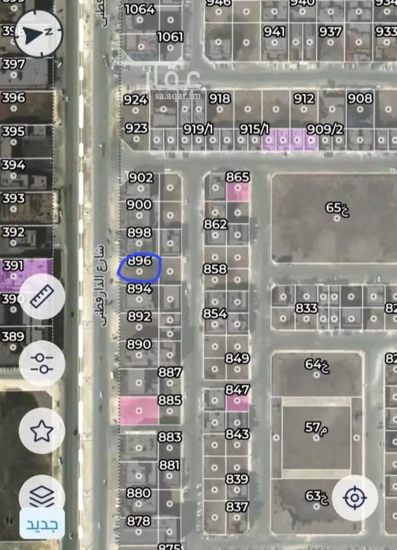 أرض 875 م² في الشراع 4