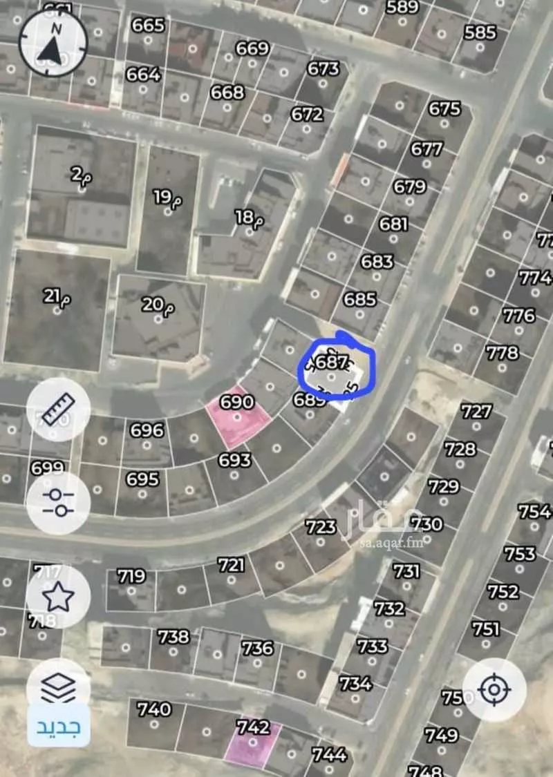 أرض 750 م² في الملك فهد 3