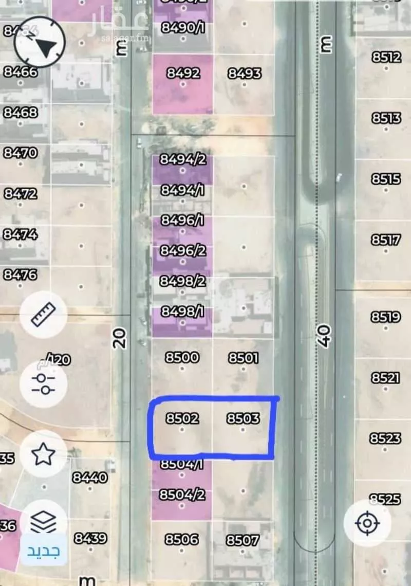1800 sqm land in Al Mahdiyyah 2