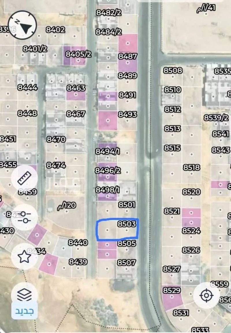 1800 sqm land in Al Mahdiyyah 4