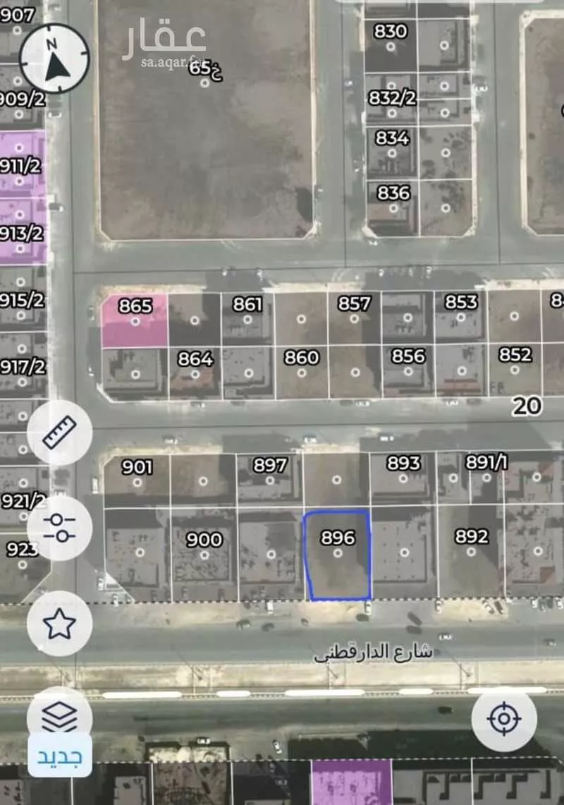 أرض 875 م² في الشراع 3
