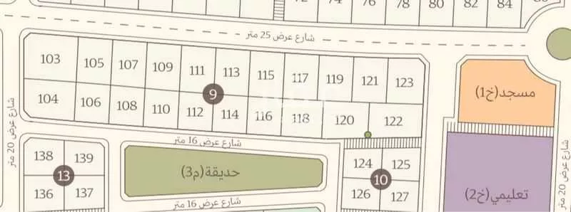أرض 972 م² في الشعلة 3