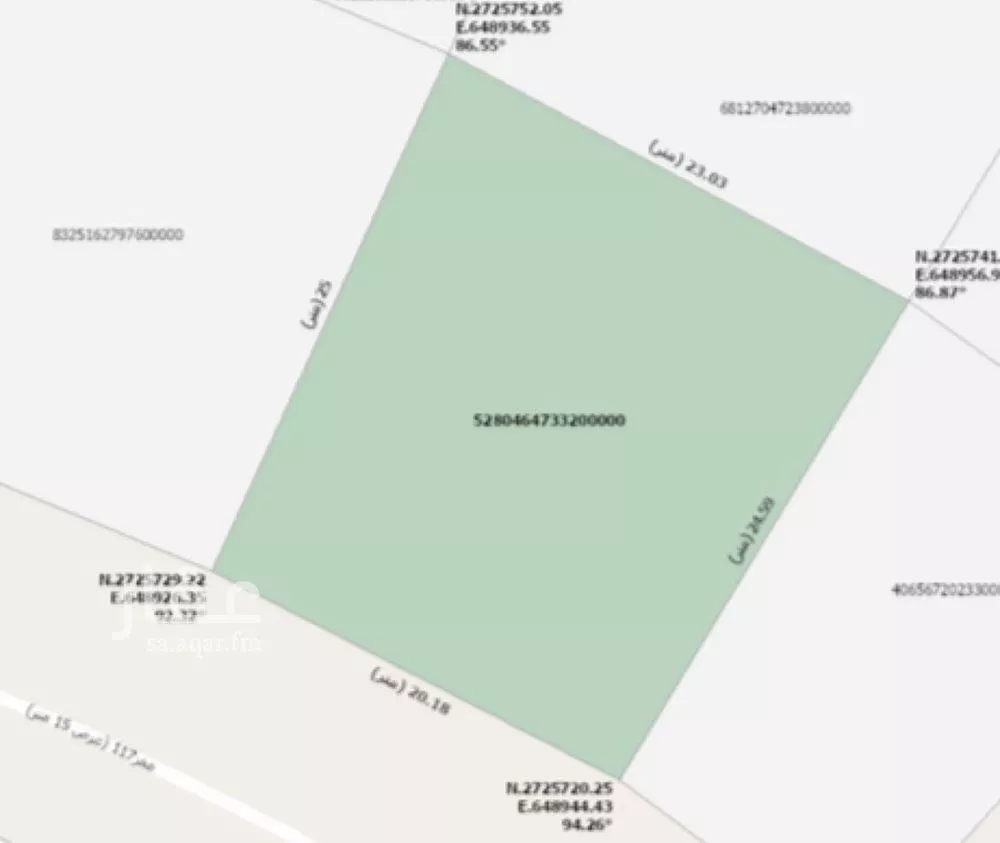 أرض 537 م² في المهدية 3