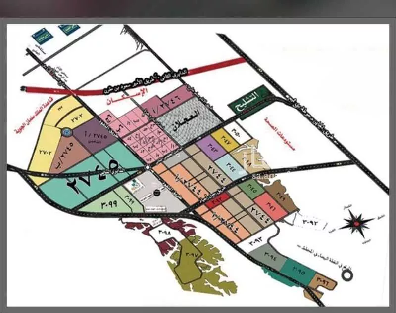 أرض 240 م² في عريض 2