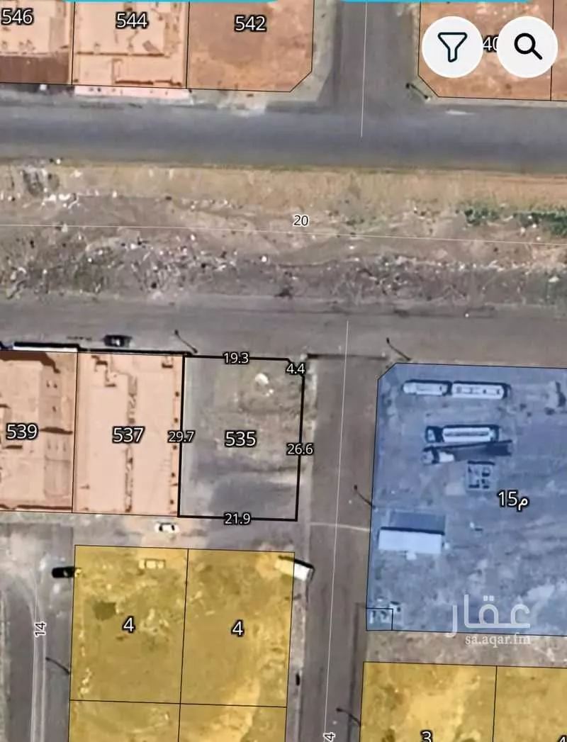 أرض 666 م² في السكة الحديدية 4