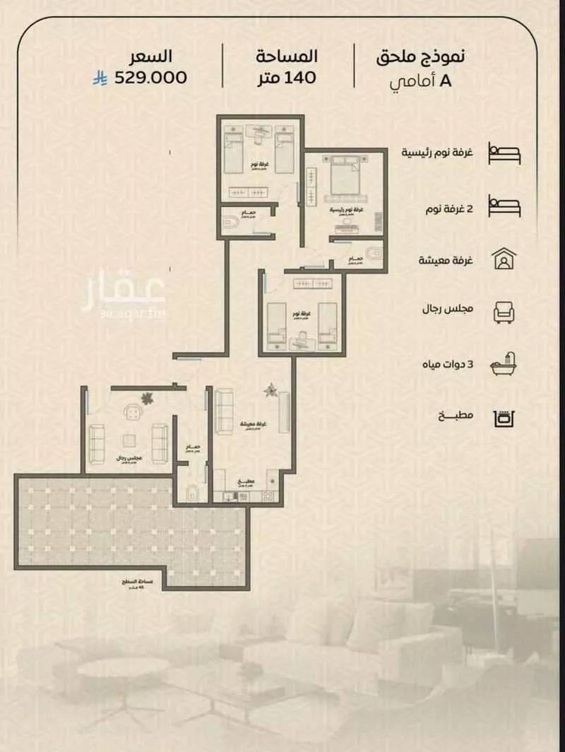 3 bedroom apartment in Ar Rayan, Jeddah 11