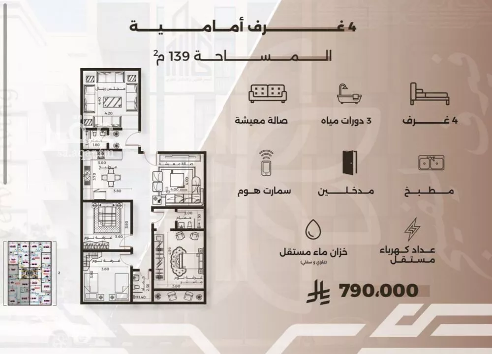 2 bedroom apartment in Al Nahda, Jeddah 4