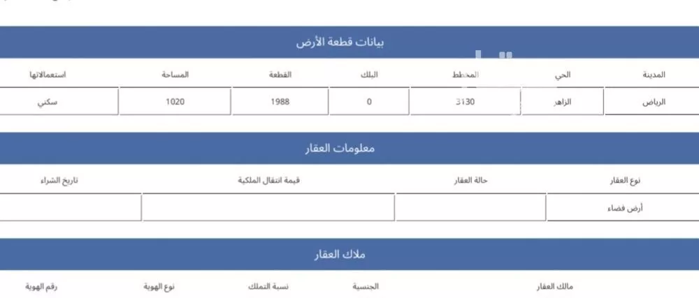 أرض 1020 م² في الشرق 2