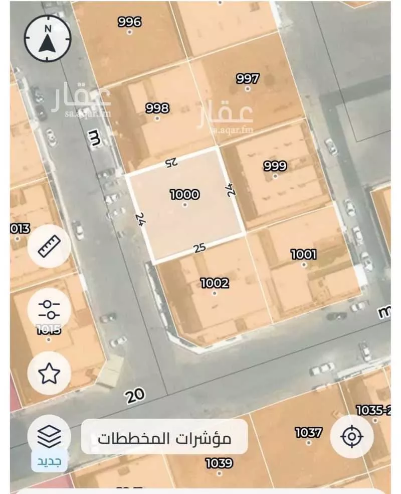 أرض 600 م² في كتانة