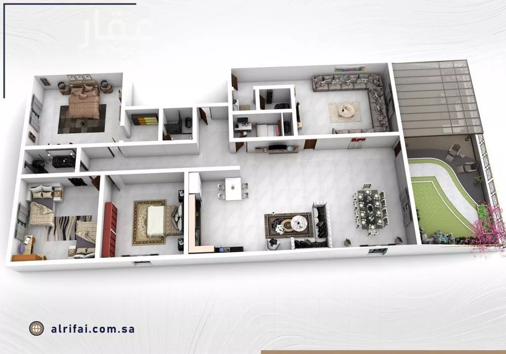 شقة 4 غرف في النعيم 1