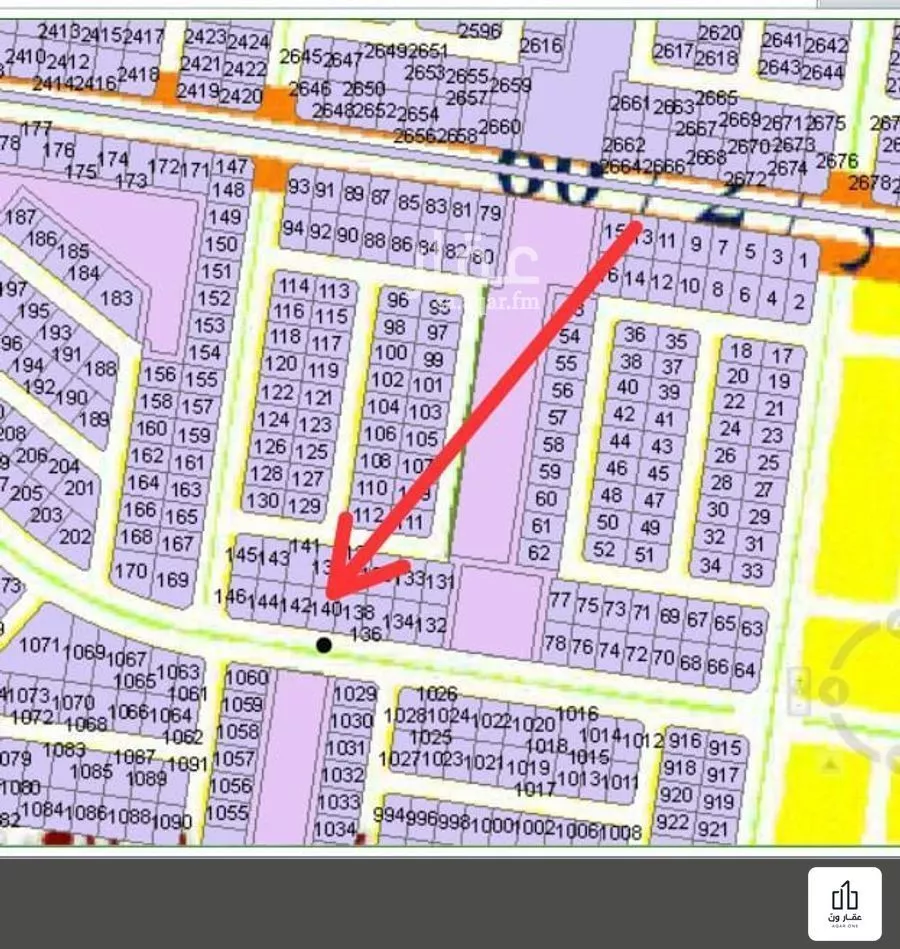 أرض 620 م² في جدة