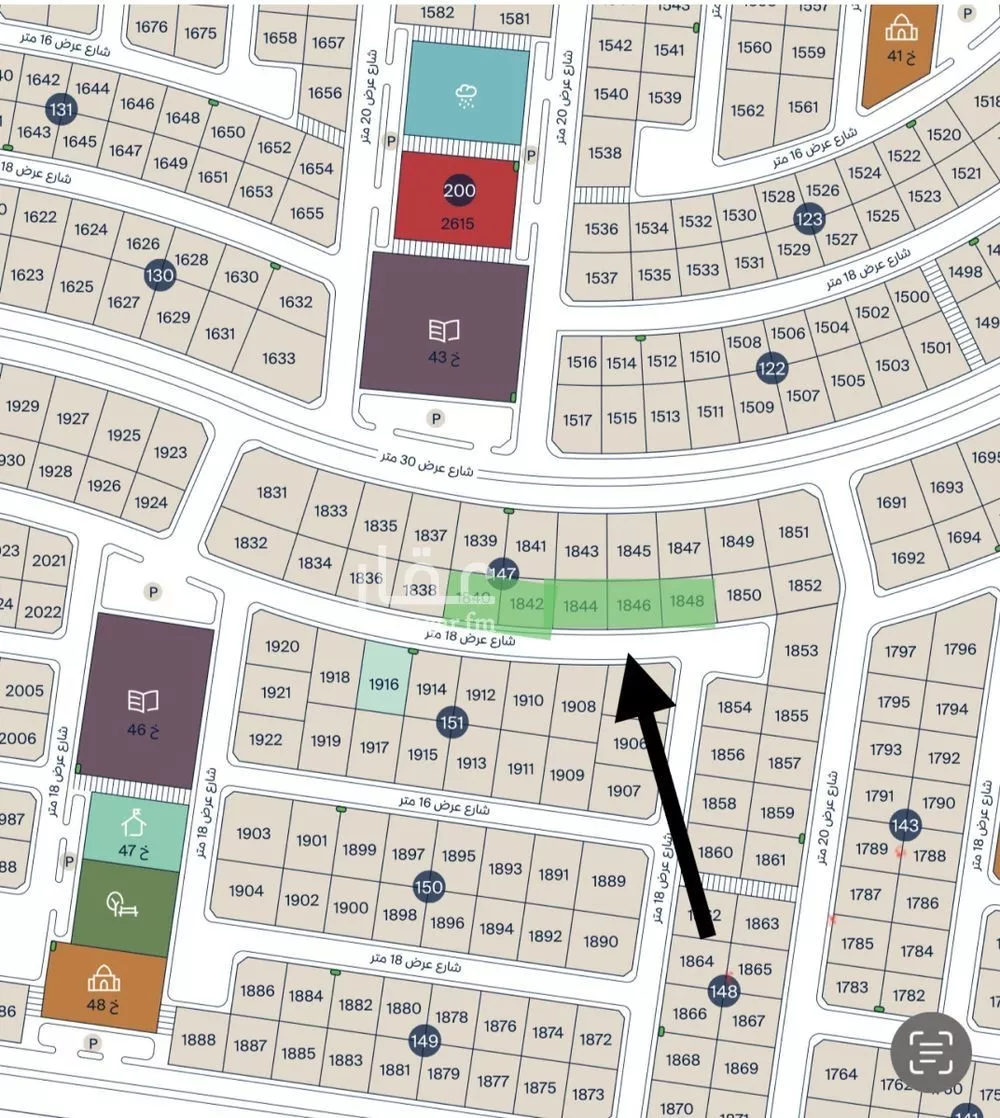 أرض 687 م² في السيف