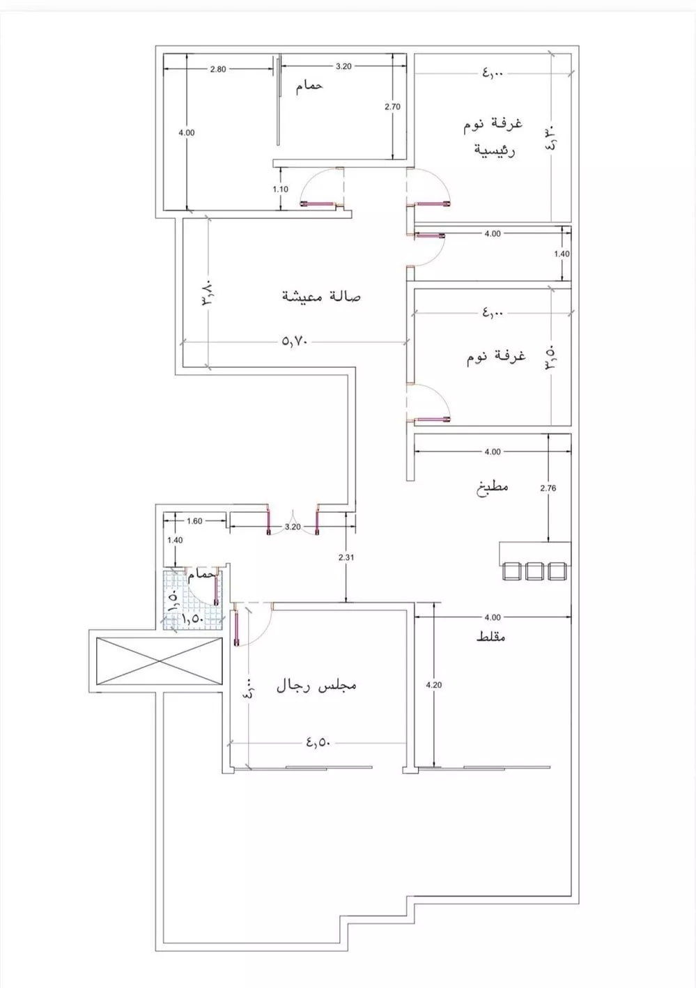 شقة 5 غرف في الريان 4