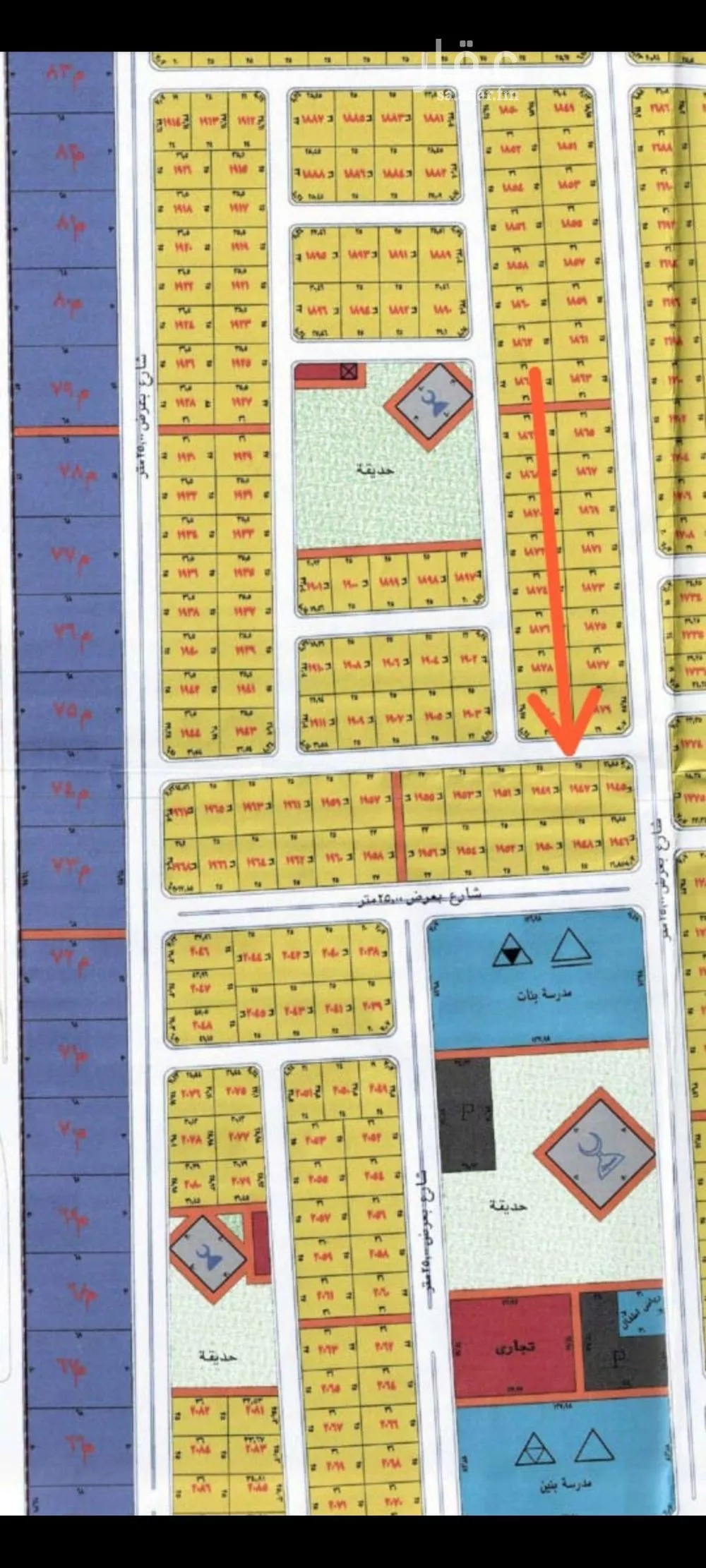 أرض 450 م² في جدة