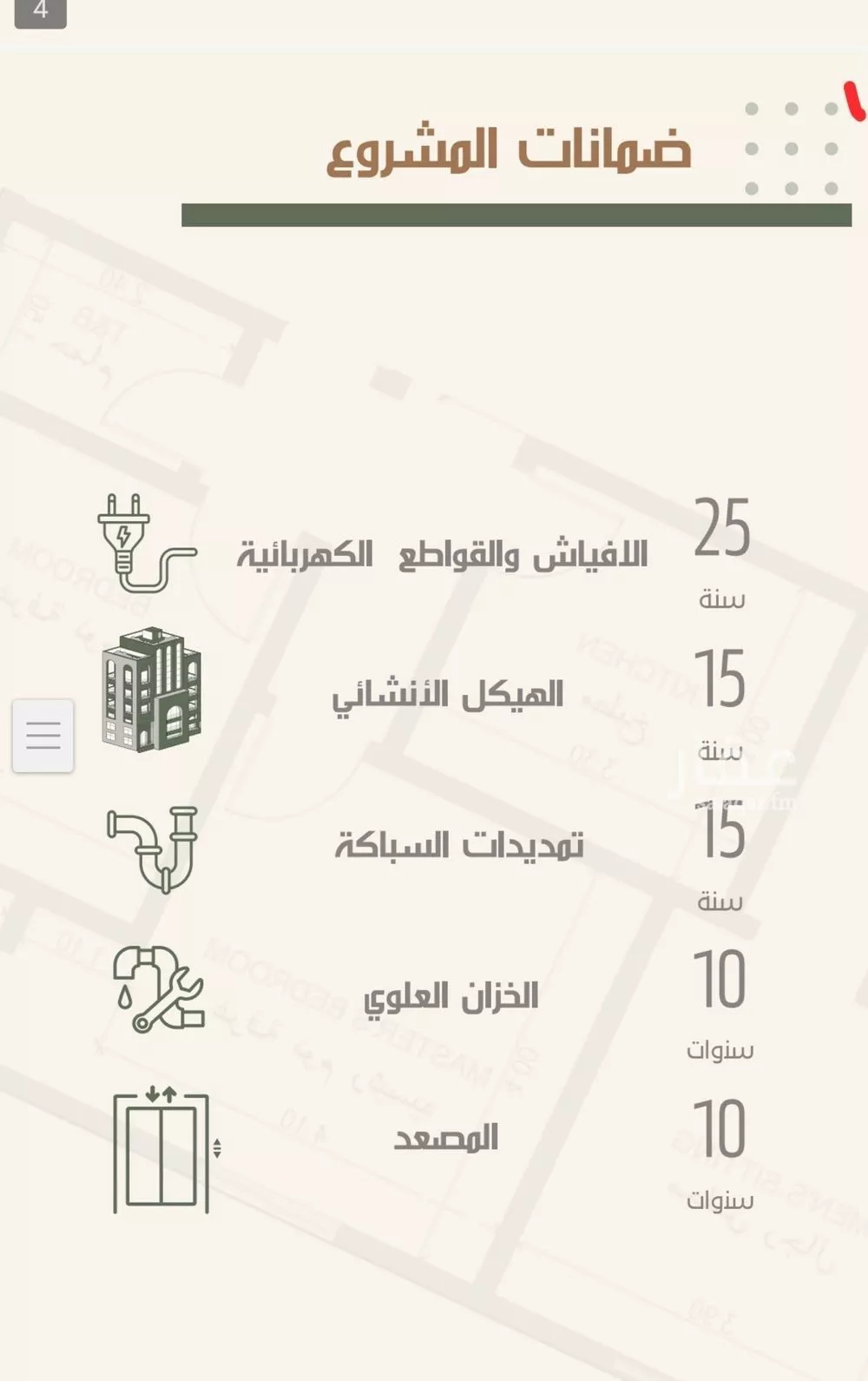 شقة 3 غرف في النزهة 4