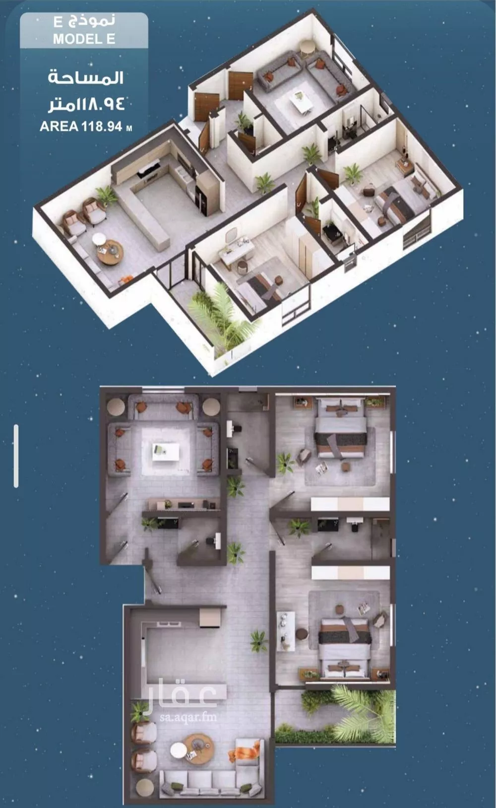 شقة 3 غرف في الحمراء 3