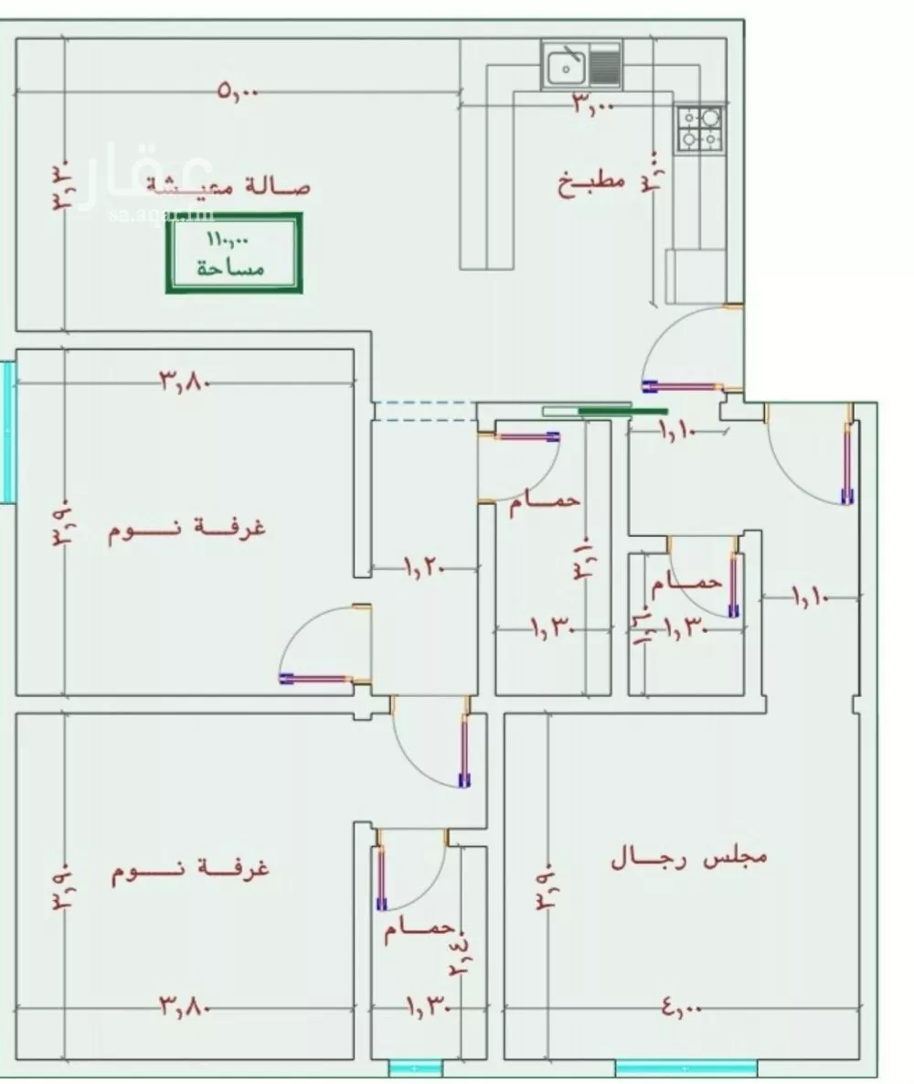 شقة 3 غرف في الصوارى 3