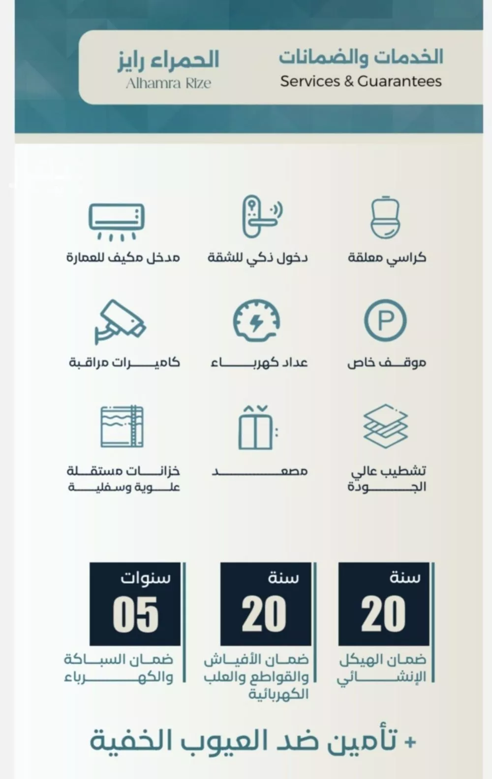 شقة 4 غرف في الحمراء 3