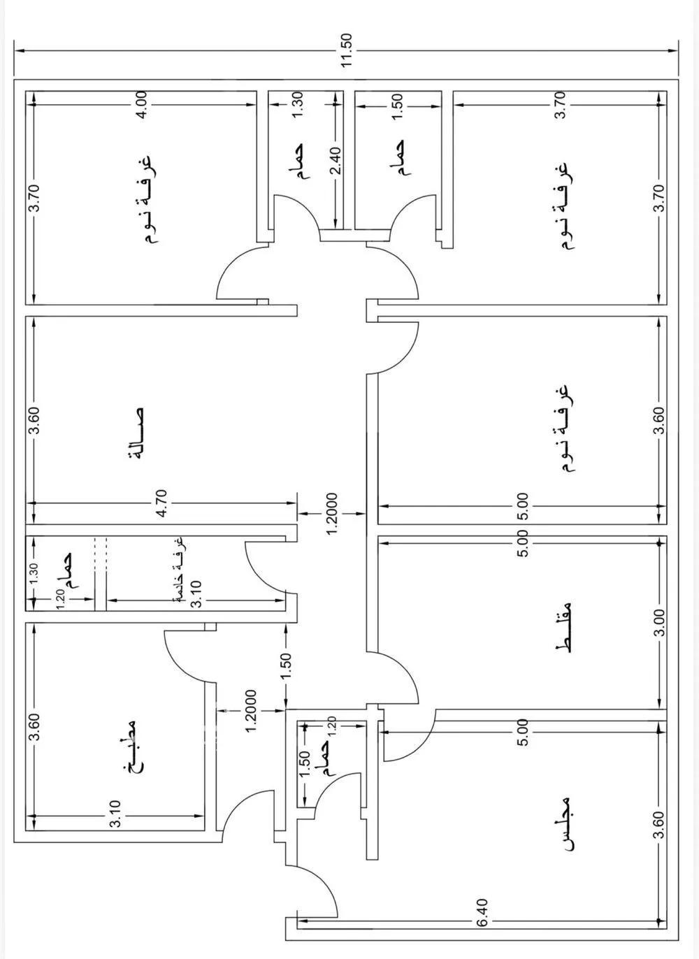 شقة 5 غرف في النزهة