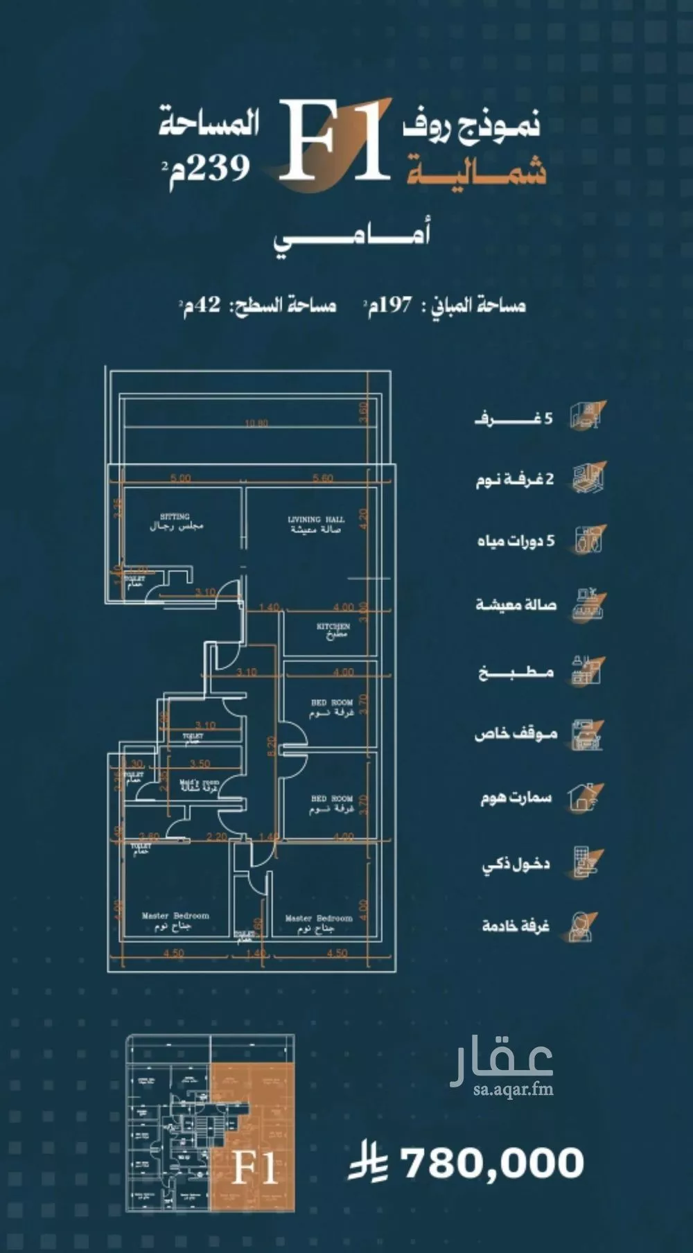 5 bedroom apartment in Al Rabwa 2