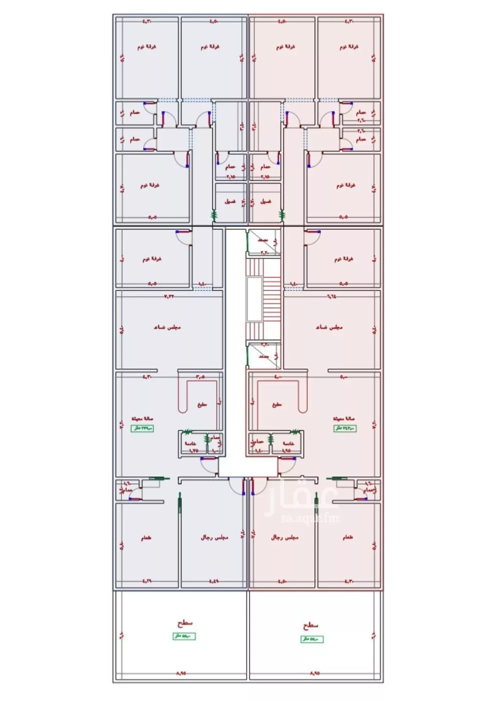 شقة 7 غرف في الجامعة 2