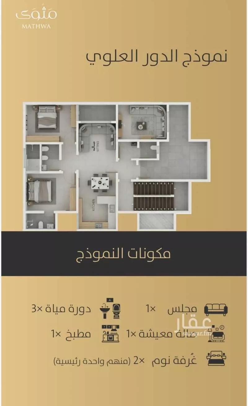 3 bedroom floor in Al Zahrah 4