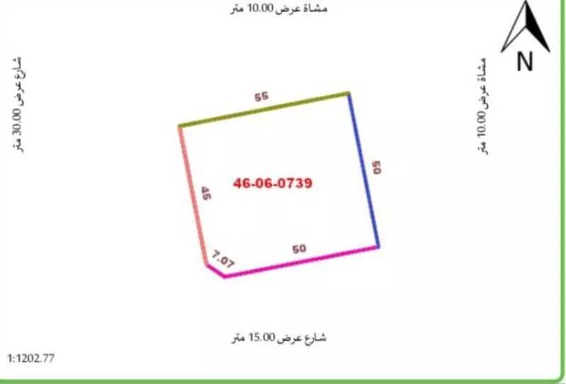 أرض 2737 م² في بني بياضة