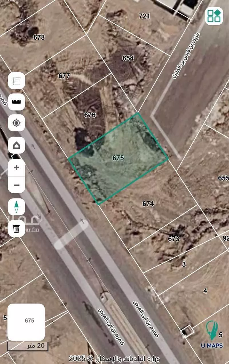 1054 sqm land in Al Rumanah 1