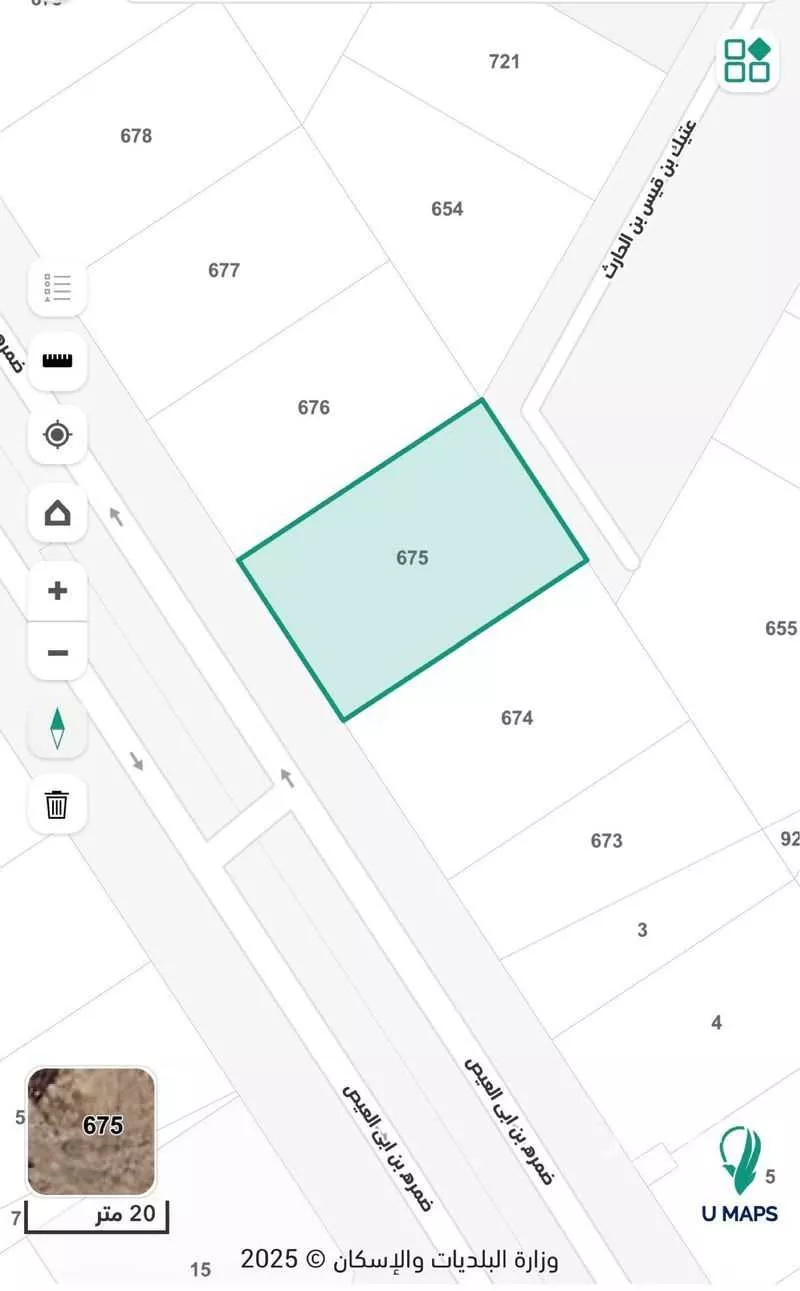 1054 sqm land in Al Rumanah 2