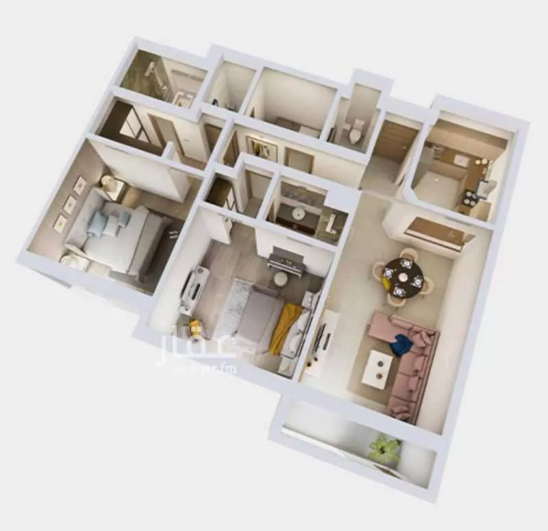 شقة 3 غرف في السلامة 3