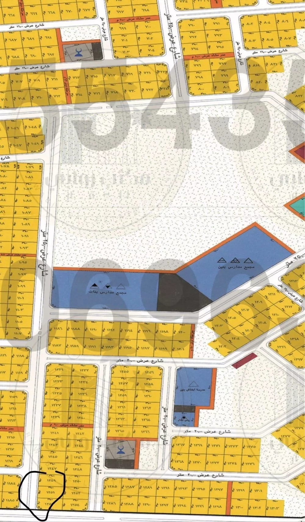 أرض 899 م² في المليساء