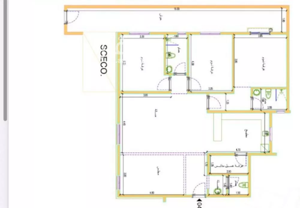 شقة 3 غرف في العارض 5