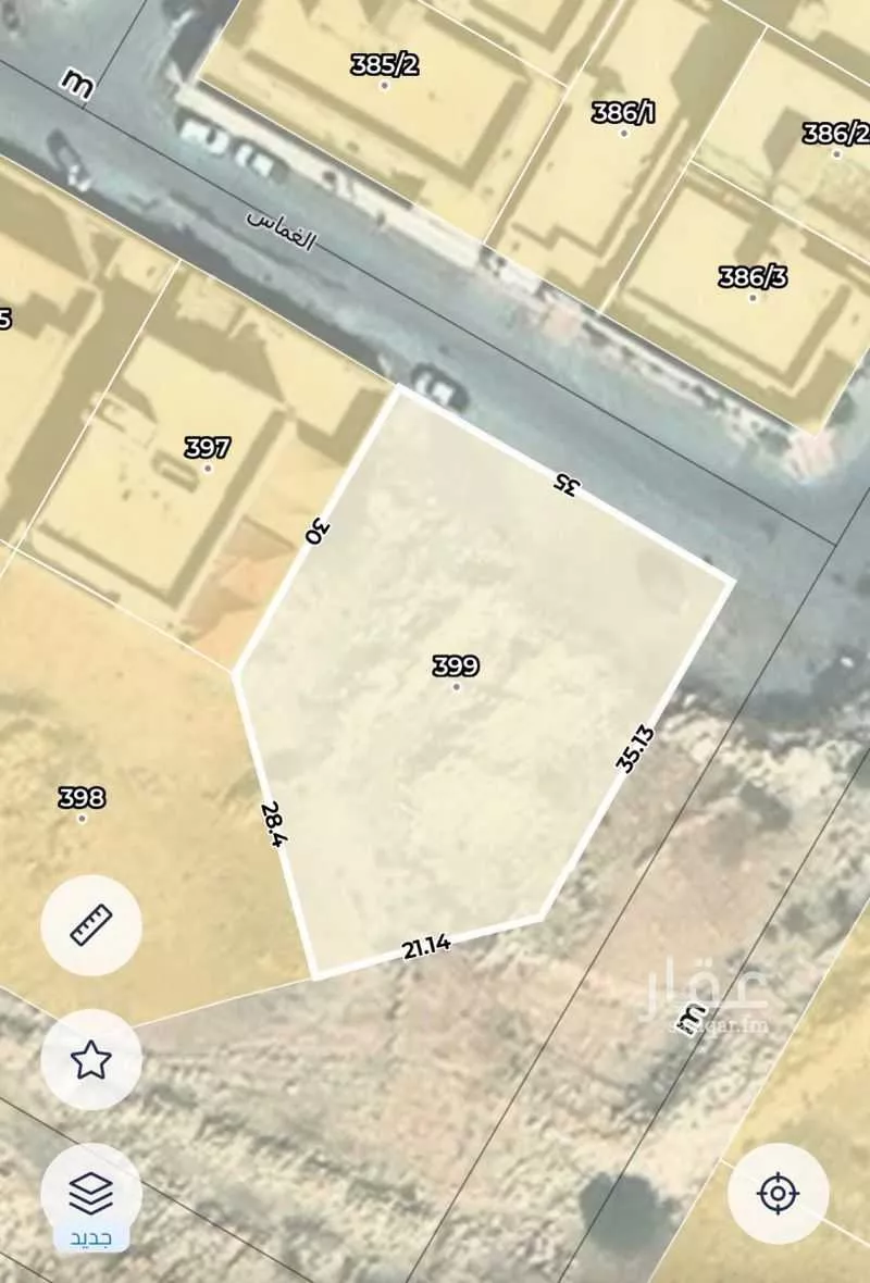 1437 sqm land in Uhud 4