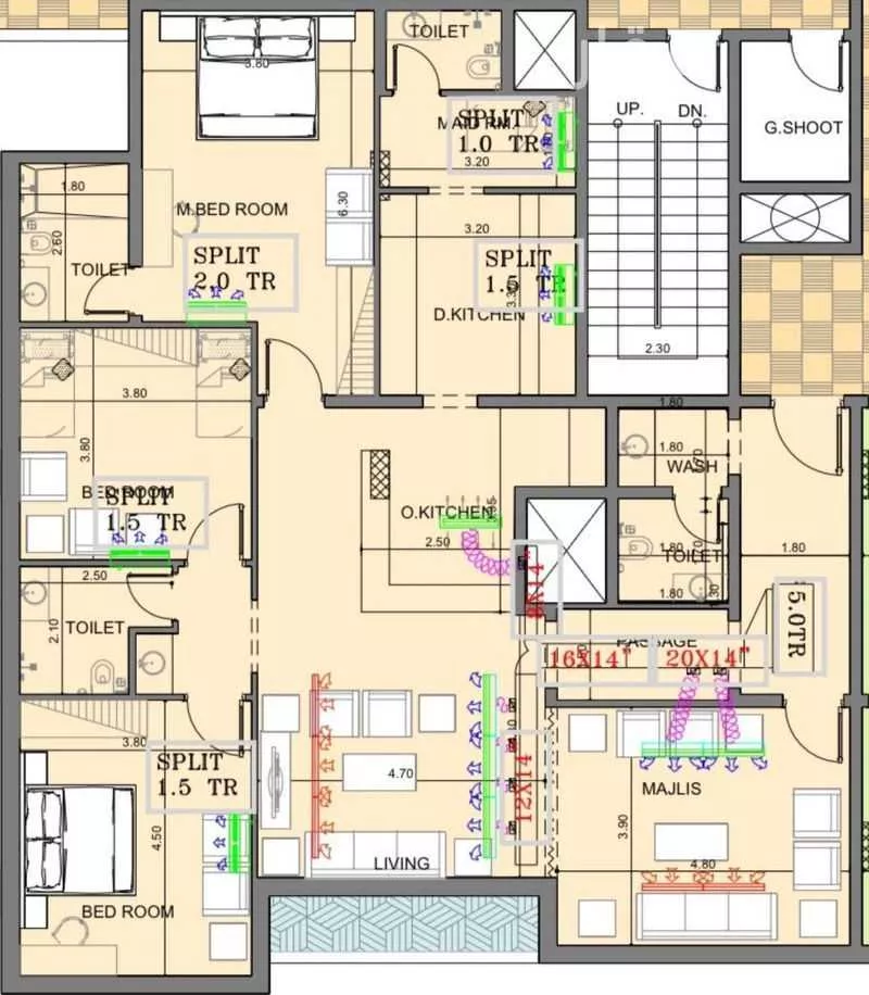 3 bedroom apartment in Al Bandariyah 2