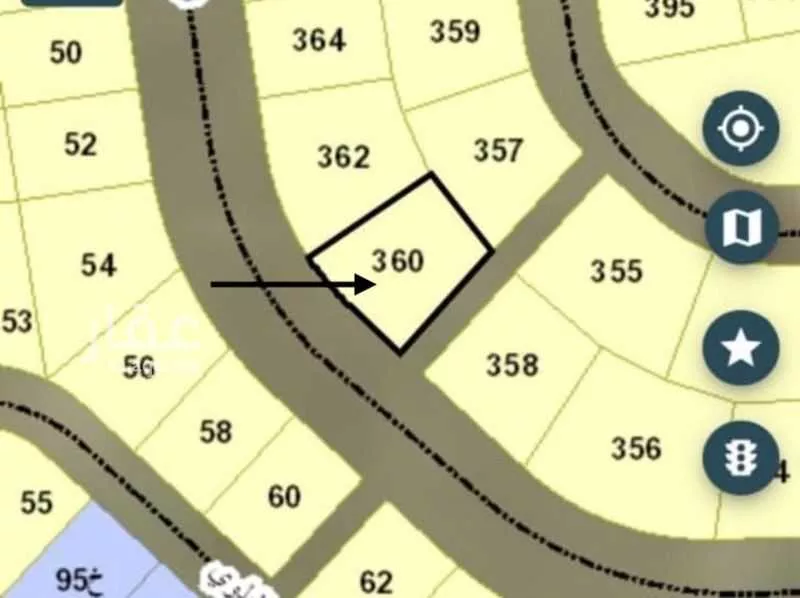 أرض 1090 م² في العقيق 2