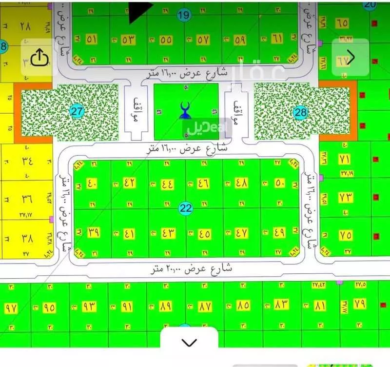 أرض 580 م² في الصوارى