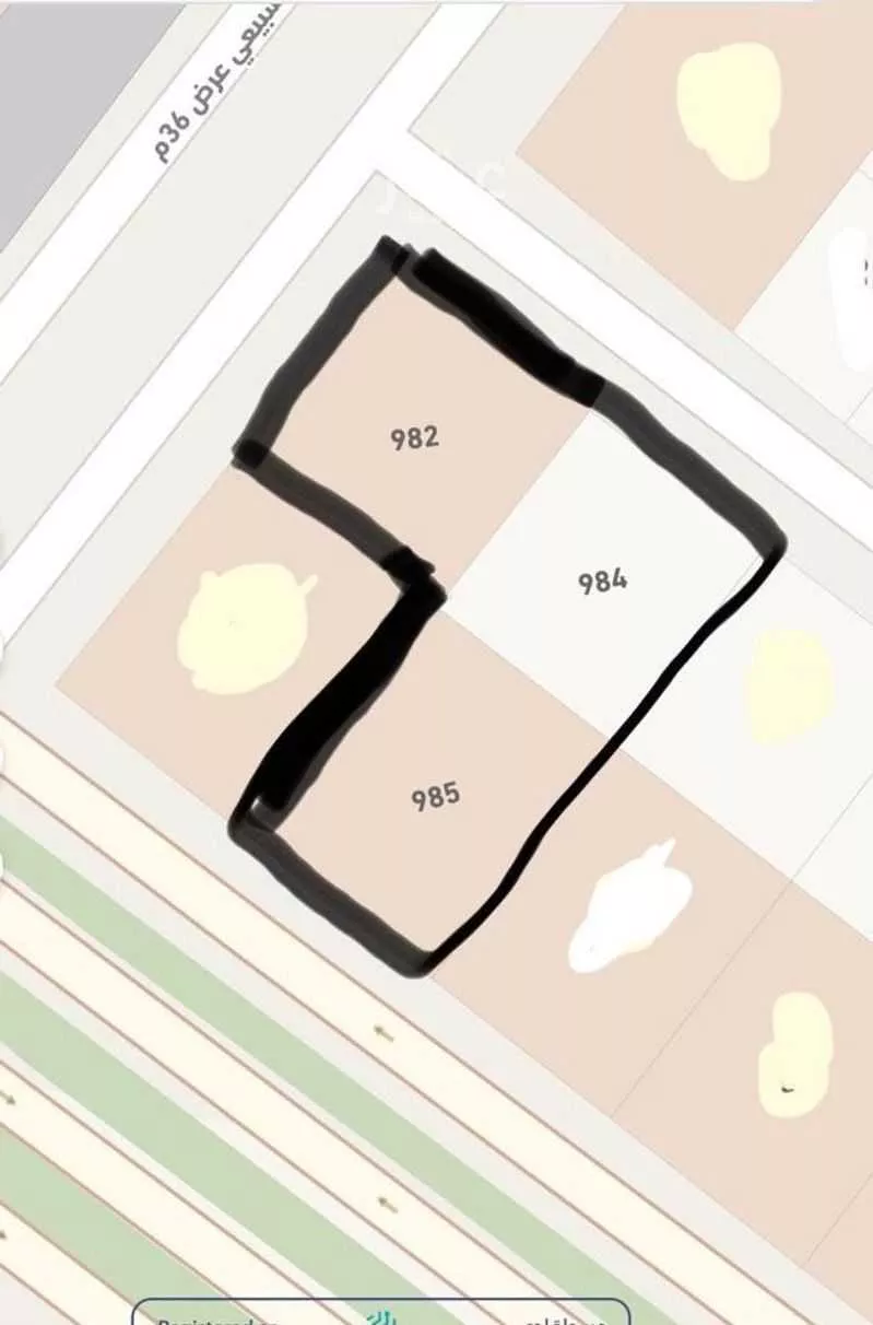 أرض 812 م² في بدر 2