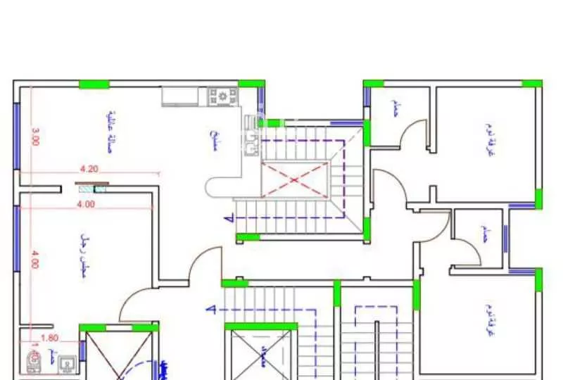 شقة 5 غرف في النزهة 2