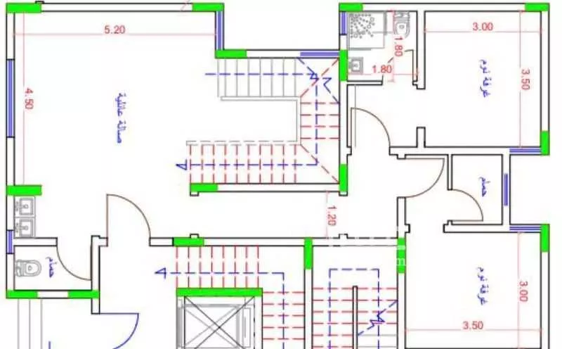 شقة 5 غرف في النزهة 4
