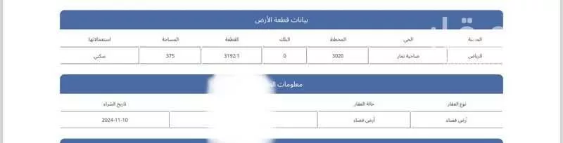 أرض 375 م² في ضاحية نمار 2